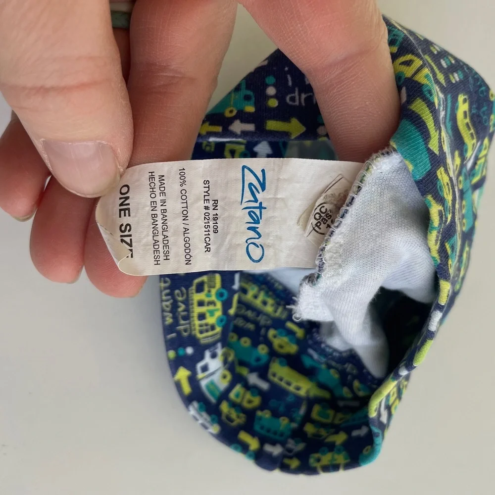 Zutano Blue Traffic Rib Single-Knot Beanie
